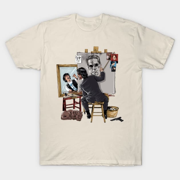 Keanu Triple Self Portrait T-Shirt by Zascanauta